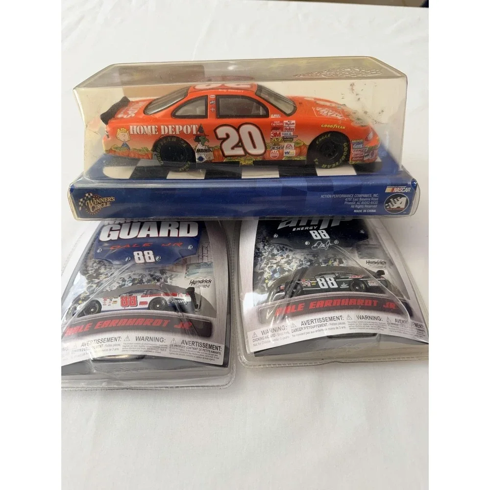 Winner's Circle NASCAR Diecast Car Toy Set 3 Tony Stewart Dale Jr 88 20 Multi